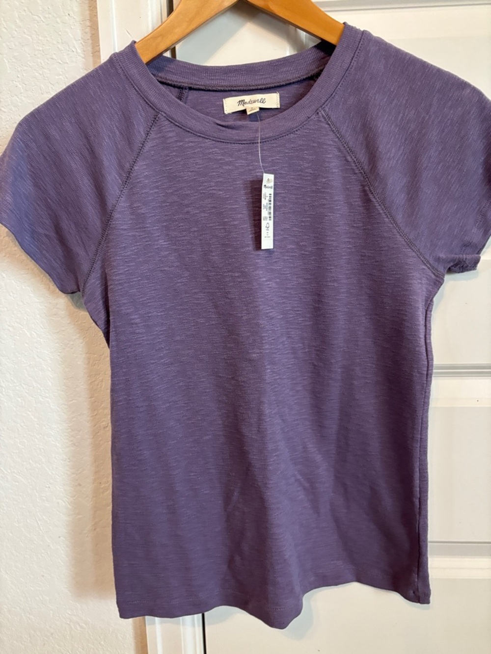 NWT Madewell Heathered Lavender Short-Sleeve Tee